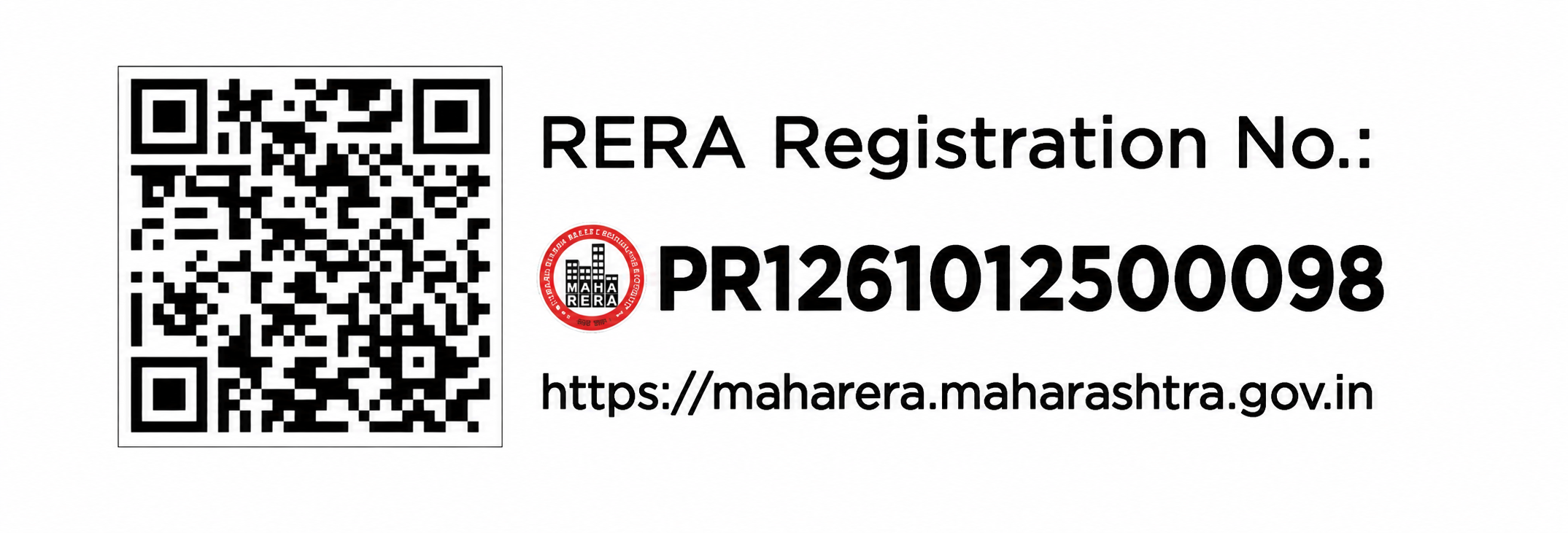 MahaRERA QR code for Gagan Avencia Phase 2